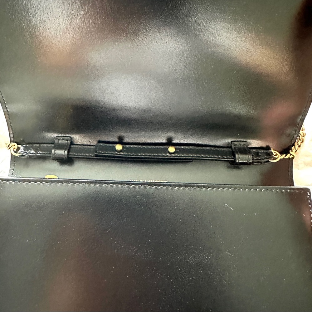 Saint Laurent Black and Gold Chain Wallet - Picture 7 of 10